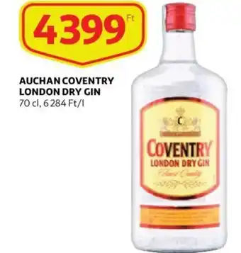Auchan Auchan conventry london dry gin 70 cl ajánlat