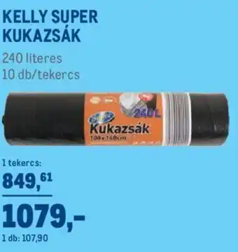 Metro Kelly super kukazsák 240l 10db/tekercs ajánlat