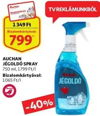 Auchan Auchan jégoldó spray 750ml ajánlat