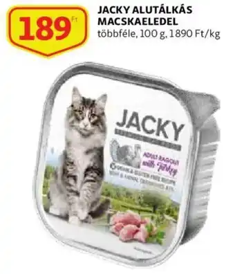 Jacky alutálkás macskaeledel 100g 1890ft/1kg