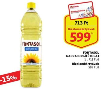 Auchan Fontasol napraforgó étolaj 1l ajánlat