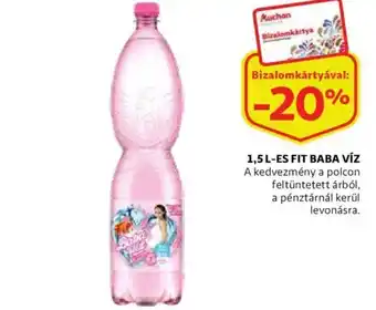 Auchan 1,5l-es fit baba víz ajánlat