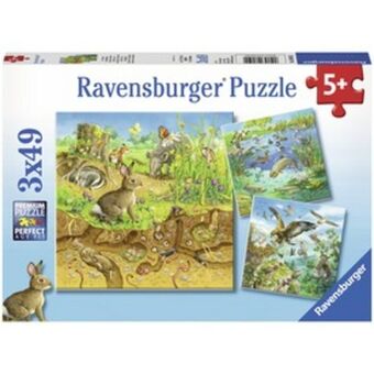 Regio Jatek Állatok és élőhelyük 3 x 49 darabos puzzle ajánlat