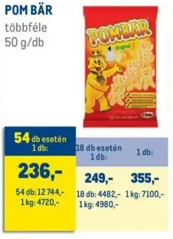 Metro Pom bär 5ög ajánlat