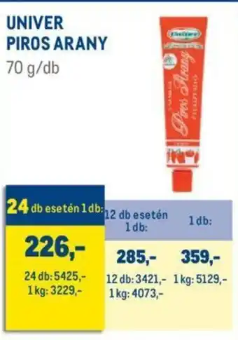 Metro Univer piros arany 70g ajánlat