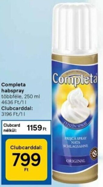 Tesco Completa habspray 250ml ajánlat