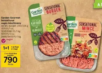 Tesco Garden gourmet sensational vegán készítmény darált burger 200 / 226 g 1 + 1 ajánlat