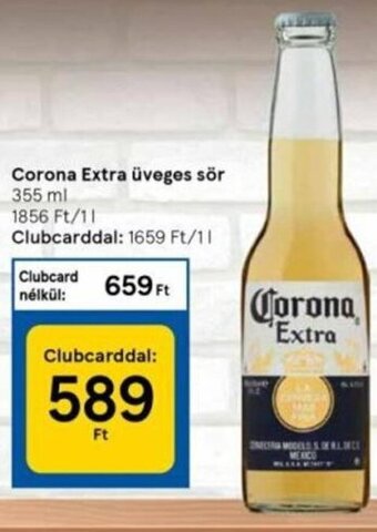 Tesco Corona extra üveges sör 355ml ajánlat