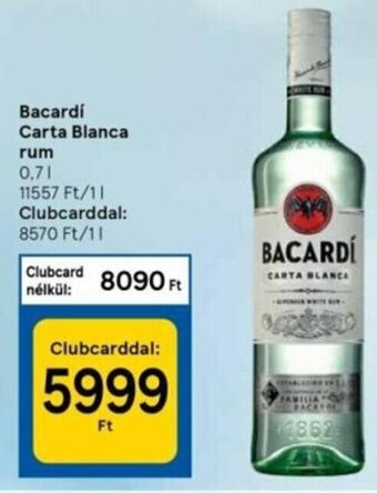 Bacardí carta blanca rum 0.7l