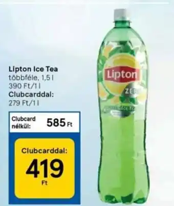 Tesco Lipton ice tea 1.5l ajánlat