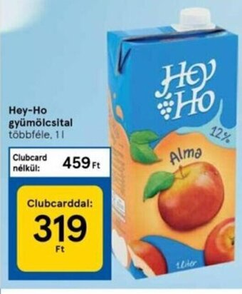 Tesco Hey-ho gyümölcsital 1l ajánlat