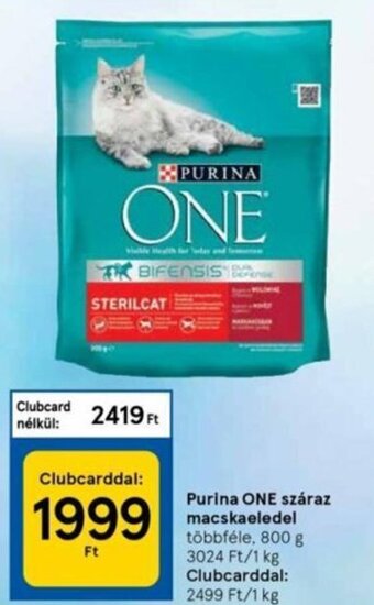 Tesco Purina one száraz macskaeledel 800g ajánlat
