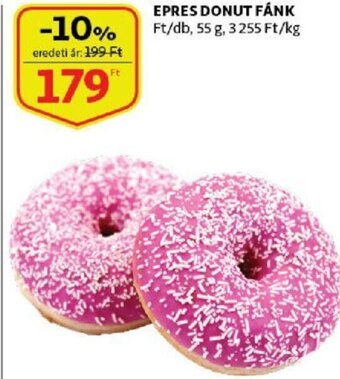 Auchan Epres donut fánk 55g ajánlat