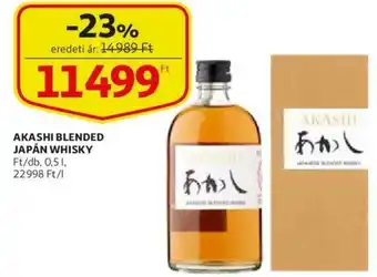 Auchan Akashi blended japán whisky 0.5l ajánlat