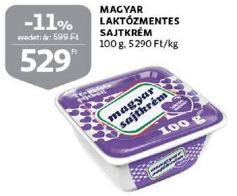 Auchan Magyar laktózmentes sajtkrém 100g ajánlat