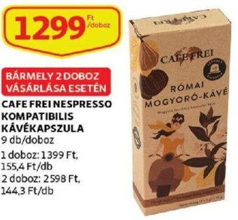 Auchan Cafe frei nespresso kompatibilis kávékapszula ajánlat