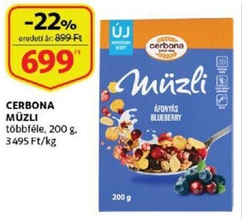 Auchan Cerbona müzli 200g ajánlat