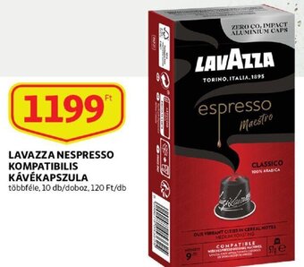 Auchan Lavazza nespresso kompatibilis kávékapszula ajánlat