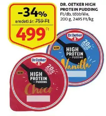 Auchan Dr. oetker high protein pudding ajánlat