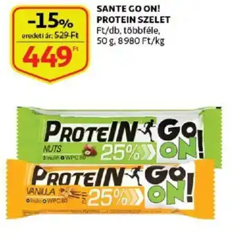 Sante go on! protein szelet 50g
