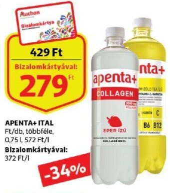Auchan Apenta+ ital 0,75l ajánlat