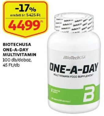 Auchan Biotechusa one-a-day multivitamin ajánlat