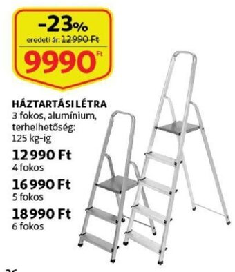 Auchan Háztartási létra ajánlat