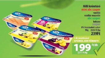 Coop Milli krémtúró 90g ajánlat