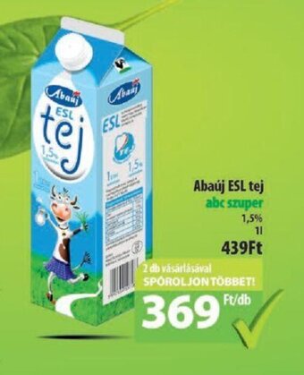 Coop Abaúj ESL tej 1,5% 1l ajánlat