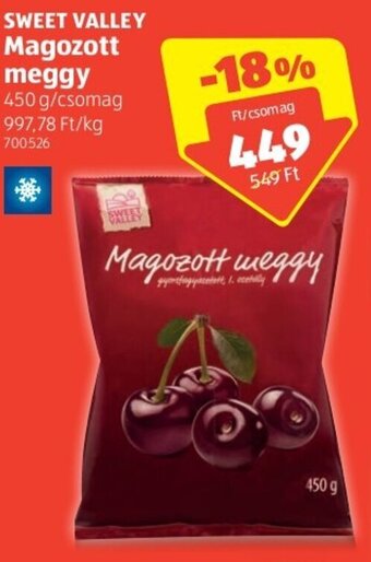 ALDI Sweet valley magozott meggy ajánlat
