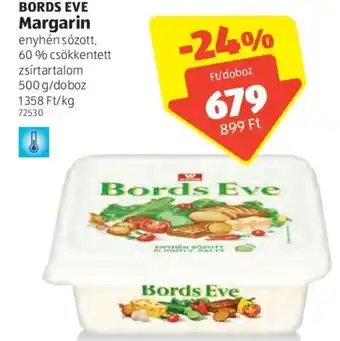 ALDI Bords eve margarin 500g ajánlat