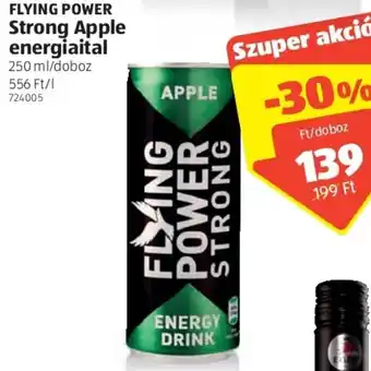 ALDI Flying power strong apple energiaital 250ml ajánlat