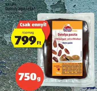 ALDI Kalifa datolypaszta 750g ajánlat