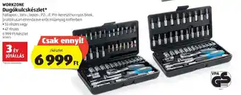 ALDI Workzone dugókulcskészlet hatlapos torx lapos tz ill ph-kereszthornyos bitek 53 részes vagy 47 részes / készlet ajánlat