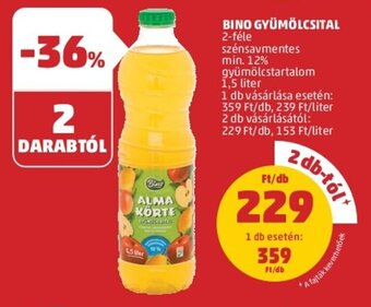 PENNY Bino gyümölcsital 1,5l ajánlat