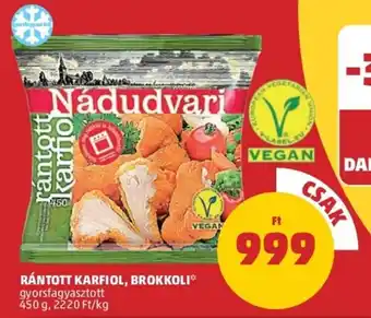 PENNY Rántott karfiol, brokkoli 450g ajánlat