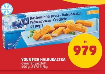 PENNY Your fish halrudacska 450g ajánlat