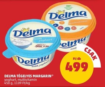 PENNY Delma tégelyes margarin 450g ajánlat