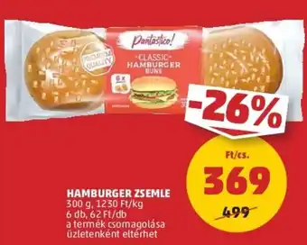 PENNY Hamburger zsemle 300g ajánlat