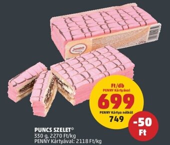 Jomo puncs szelet 330g