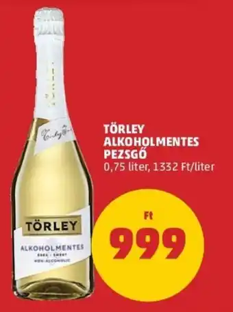 PENNY Törley alkoholmentes pezsgő 0,75l ajánlat