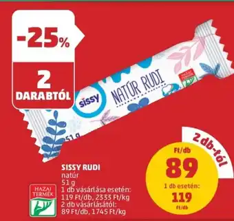 PENNY Sissy rudi natúr 51g ajánlat
