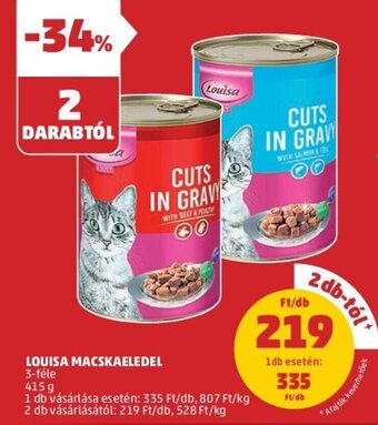 PENNY Louisa macskaeledel 415g ajánlat