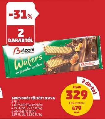 Balconi mogyorós töltött ostya 175g
