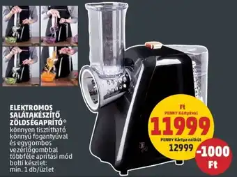 PENNY Elektromos salátakészítő zöldségaprító ajánlat