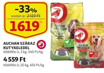 Auchan Auchan száraz kutyaeledel 3kg ajánlat
