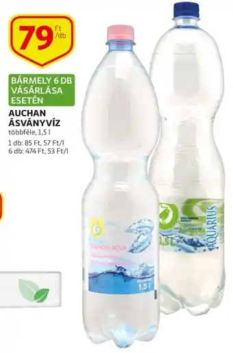 Auchan Auchan ásványvíz 1,5l ajánlat