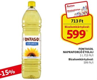 Auchan Fontasol napraforgó étolaj 1l ajánlat