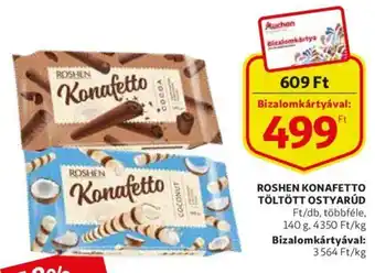 Roshen konafetto töltött ostyarúd 140g