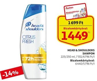 Head & shoulders sampon 225/250ml